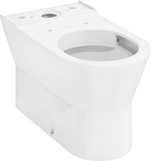 HANSGROHE ELUPURA ORIGINAL S LOSSE TOILETPOT VAN DUOBLOK 640 WAND MET HORIZONTALE/VERTICALE UITGANG AQUACHANNEL FLUSH WIT 