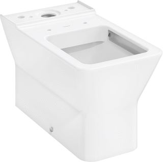 HANSGROHE ELUPURA ORIGINAL Q LOSSE TOILETPOT VAN DUOBLOK 640 WAND MET HORIZONTALE/VERTICALE UITGANG AQUACHANNEL FLUSH WIT 