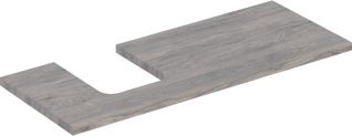 GEBERIT ONE WASTAFELBLAD VOOR OPZETWASTAFEL THIN RIM LINKS 120 CM NOTEN HICKORY