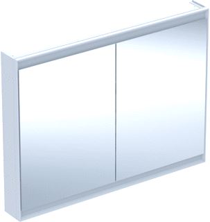 GEBERIT ONE OPBOUW SPIEGELKAST MET 2 DEUREN MET COMFORTLIGHT 120X90X15CM MET LED VERLICHTING WIT