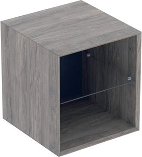 GEBERIT BADMEUBELKAST LAAG ONE 450X470X492MM CORPUS NOTEN FRONT NOTEN