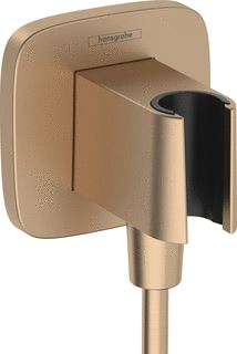 HANSGROHE FIXFIT PORTER Q HANDDOUCHEHOUDER INCL. MUURAANSLUITBOCHT BRUSHED BRONZE 