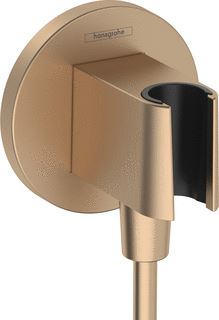 HANSGROHE FIXFIT PORTER S HANDDOUCHEHOUDER INCL. MUURAANSLUITBOCHT BRUSHED BRONZE 