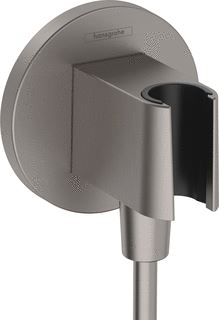 HANSGROHE FIXFIT PORTER S HANDDOUCHEHOUDER INCL. MUURAANSLUITBOCHT BRUSHED BLACK CHROME 