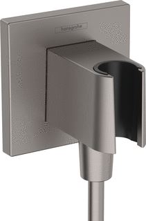 HANSGROHE FIXFIT PORTER E HANDDOUCHEHOUDER INCL. MUURAANSLUITBOCHT BRUSHED BLACK CHROME 