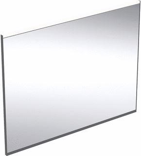 GEBERIT OPTION PLUS SQUARE SPIEGEL MET DIRECTE EN INDIRECTE VERLICHTING 90X70CM MAT ZWART 