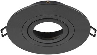 SLV NEW TRIA 75 XL RING VOOR PLAFONDINBOUW D= 11 H= 2.6 CM IP 20 ZWART