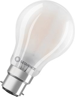 LEDVANCE LEDVANCE LED-LAMP 11W 1521LM 2700K CRI90 A-TYPE PEER B22D MAT WIT IP20 DXL 60X104MM 