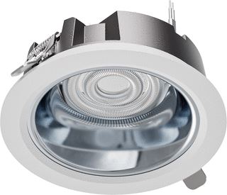 OPPLE DOWNLIGHT PERFORMER G2 HG 22W 2640LM 3000-4000K CRI90 41-80° DALI INBOUW IP44 BEH. WIT XH 226X62MM