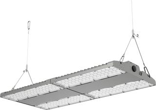 OPPLE HIGHBAY PERFORMER LINEAR 240W 43200LM 4000K CRI80 >80° DALI IP66 PENDEL BEH. ALU. GRIJS LXBXH 680X325X60MM