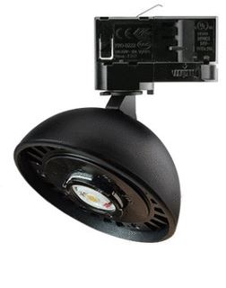 INTERLIGHT LUCID LED TRACK SPOT 6/9W 2.000-3.000K CTA DIMBAAR ZWART