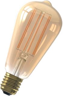 BAILEY LED-LAMP GOUD LE 142MM DIAM 64MM TEMP 2100K VOET E27 4.5W 