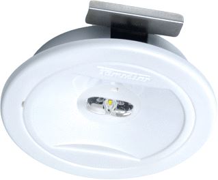 AWB FAMOSTAR CELO CI VS-1 XL NOODVERLICHTING PLAFOND INBOUW 2W 190LM KUNSTSTOF IP40 WIT