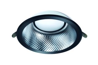 NORTON DOWNLIGHT DLH-Z LED 19W 2400LM 3000K CRI80 41-80° INBOUW IP44 BEH. ZWART XH 235X85MM