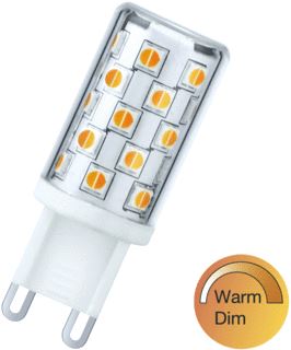 BAILEY LED-LAMP LE 49MM DIAM 19MM TEMP 2000 3000K VOET G9