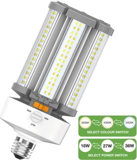 BAILEY LED-LAMP WIT LE 208MM DIAM 85MM TEMP 3000 5000K VOET E27