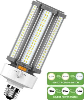 BAILEY LED-LAMP WIT LE 238MM DIAM 85MM TEMP 3000 5000K VOET E27