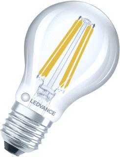 LEDVANCE CLASSIC A SUPERIOR LED-LAMP PEER E27 7W 1521LM 3000K CRI80 A-TYPE HELDER IP20 DXL 60X105MM