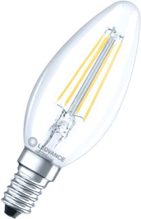 LEDVANCE CLASSIC B PERFORMANCE LED-LAMP KAARS E14 5W 806LM 2700K CRI80 B10,5 HELDER IP20 DXL 35X100MM