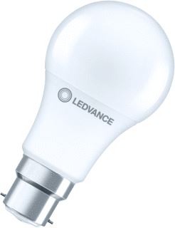 LEDVANCE LEDVANCE CLASSIC A PERFORMANCE LED-LAMP PEER B22D 8W 806LM 2700K CRI80 A-TYPE MAT WIT IP20 DXL 60X107MM 