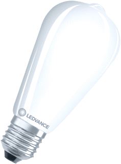 LEDVANCE LEDVANCE CLASSIC EDISON LED-LAMP PERFORMANCE E27 6W 730LM 2700K CRI80 MAT WIT IP20 DXL 64X143MM 