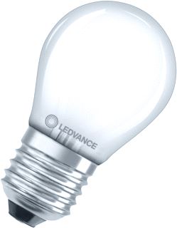 LEDVANCE LEDVANCE CLASSIC P SUPERIOR LED-LAMP KOGEL E27 3W 470LM 2700K CRI90 MAT WIT IP20 DXL 45X77MM 