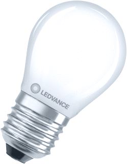 LEDVANCE LEDVANCE CLASSIC P PERFORMER LED-LAMP KOGEL E27 4W 470LM 2700K CRI80 HELDER IP20 DXL 45X77MM 