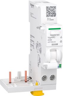 SCHNEIDER ELECTRIC ACTIVE VLAMBOOGBEVEILIGING MET RCD ADD-ON BLOCK ACTI9 VIGIARC IC60 2P 40A 30MA TYPE A-SI 