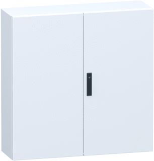 SCHNEIDER ELECTRIC DOUBLE PLAIN STEEL DOOR SPACIAL CRN WITHOUT MOUNTING PLATE 1000X1000X300MM IP55 IK10 RAL7035