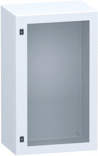 SCHNEIDER ELECTRIC GLAZED STEEL DOOR SPACIAL CRN WITHOUT MOUNTING PLATE 1000X600X400MM IP66 IK08 RAL7035