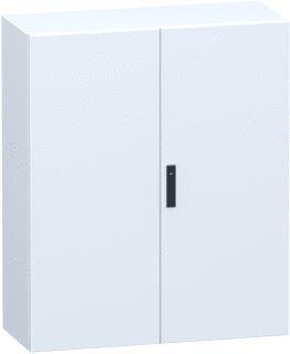 SCHNEIDER ELECTRIC DOUBLE PLAIN STEEL DOOR SPACIAL CRN WITHOUT MOUNTING PLATE 1200X1000X400MM IP55 IK10 RAL7035