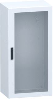 SCHNEIDER ELECTRIC GLAZED STEEL DOOR SPACIAL CRN WITHOUT MOUNTING PLATE 1200X600X400MM IP66 IK08 RAL7035