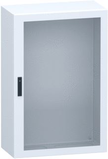 SCHNEIDER ELECTRIC GLAZED STEEL DOOR SPACIAL CRN WITHOUT MOUNTING PLATE 1200X800X400MM IP66 IK08 RAL7035