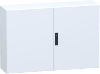 SCHNEIDER ELECTRIC DOUBLE PLAIN STEEL DOOR SPACIAL CRN WITHOUT MOUNTING PLATE 800X1200X300MM IP55 IK10 RAL7035