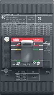 ABB XT1N 125 TMF 80-800 3P F F UL/CSA 