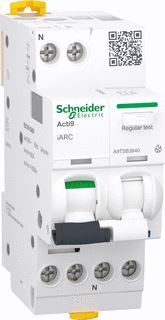 SCHNEIDER ELECTRIC VLAMBOOGBEVEILIGING SWITCH ACTI9 IARC 1P+N 40A 