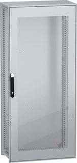 SCHNEIDER ELECTRIC VLOERSTAANDE MODULAIRE ELEKTRISCHE BEHUIZING PANELSET SFN MET EEN GEREDUCEERDE CO2 UITSTOOT GLAZEN DEUR 1800X800X400 MM IP55