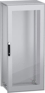 SCHNEIDER ELECTRIC VLOERSTAANDE MODULAIRE ELEKTRISCHE BEHUIZING PANELSET SFN MET EEN GEREDUCEERDE CO2 UITSTOOT GLAZEN DEUR 1800X800X600 MM IP55