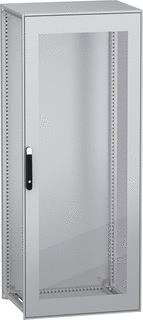 SCHNEIDER ELECTRIC VLOERSTAANDE MODULAIRE ELEKTRISCHE BEHUIZING PANELSET SFN MET EEN GEREDUCEERDE CO2 UITSTOOT GLAZEN DEUR 2000X800X600 MM IP55