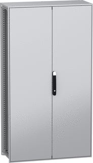 SCHNEIDER ELECTRIC VLOERSTAANDE MODULAIRE ELEKTRISCHE BEHUIZING PANELSET SFN MET EEN GEREDUCEERDE CO2 UITSTOOT PLAAT 1800X1000X400 MM 2 DEUREN IP55