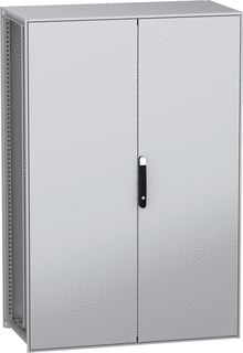 SCHNEIDER ELECTRIC VLOERSTAANDE MODULAIRE ELEKTRISCHE BEHUIZING PANELSET SFN MET EEN GEREDUCEERDE CO2 UITSTOOT PLAAT 1800X1200X600 MM 2 DEUREN IP55