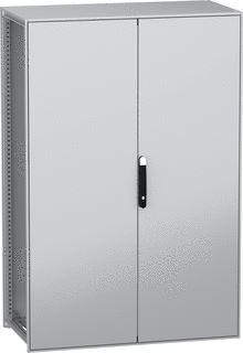 SCHNEIDER ELECTRIC VLOERSTAANDE MODULAIRE ELEKTRISCHE BEHUIZING PANELSET SFN MET EEN GEREDUCEERDE CO2 UITSTOOT 1800X1200X600 MM 2 DEUREN IP55 