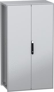 SCHNEIDER ELECTRIC VLOERSTAANDE MODULAIRE ELEKTRISCHE BEHUIZING PANELSET SFN MET EEN GEREDUCEERDE CO2 UITSTOOT PLAAT 1800X1000X600 MM 2 DEUREN IP55 