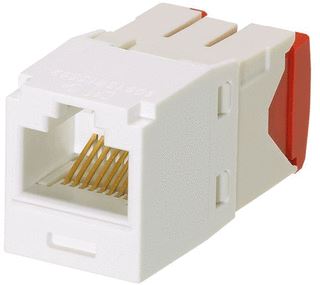 PANDUIT MOD CONNECTOR WIT 5E UITV JACK (CHASSISDEEL)