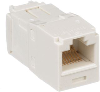 PANDUIT MOD CONNECTOR WIT 6 UITV JACK (CHASSISDEEL)