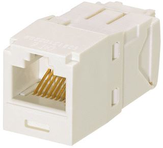 PANDUIT MOD CONNECTOR WIT 6 UITV JACK (CHASSISDEEL)