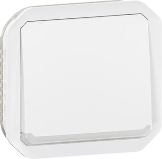 LEGRAND PLEXO DRUKKNOP NO-NG VERLICHT. LAMP MEEGELEVERD MECH.-IP55 IK08-WIT