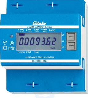 ELTAKO ELEKTRICITEITSMETER POOLTYPE VIERLEIDER 