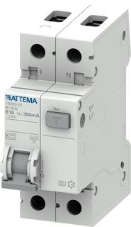 ATTEMA AARDLEKAUTOMAAT 1P+N 16A B-KAR 300MA 