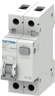 ATTEMA AARDLEKAUTOMAAT 1P+N 20A B-KAR 300MA 